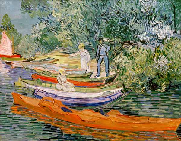 À la rive de l'Oise à Auvers à Vincent van Gogh