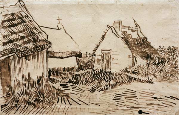 V.v.Gogh, Cottages, Saintes-Maries/Draw. à Vincent van Gogh