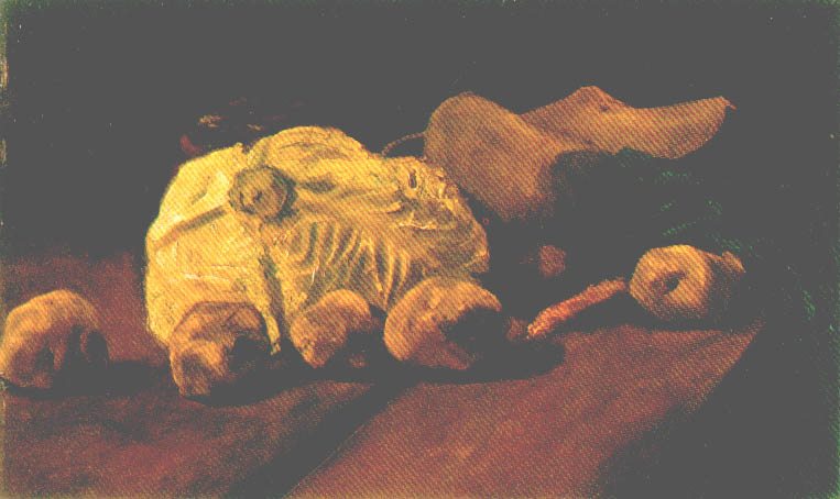 nature morte avec Kohl'et Holzschuhen à Vincent van Gogh