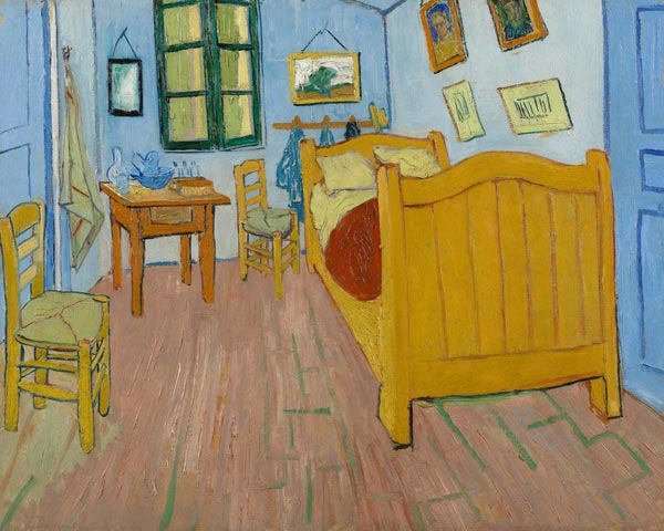 Van Gogh / The bedroom / October 1888 à Vincent van Gogh