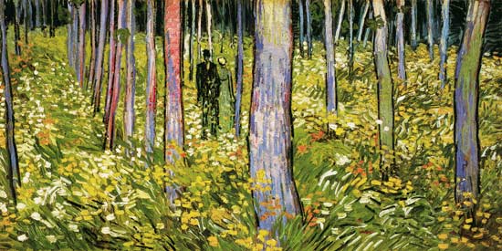 sous-bois à Vincent van Gogh