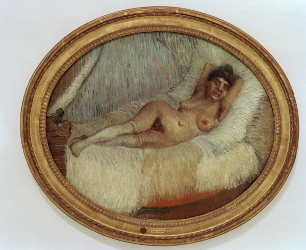 van Gogh / Female nude on bed / 1887 à Vincent van Gogh
