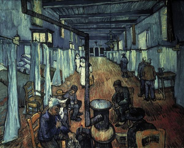 Van Gogh/Dormitory at the Hospital/1889 à Vincent van Gogh