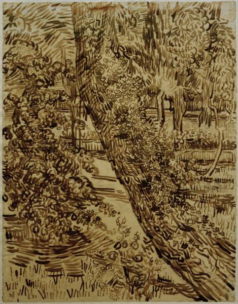 v.Gogh, Tree w.Ivy in Asylum Garden à Vincent van Gogh