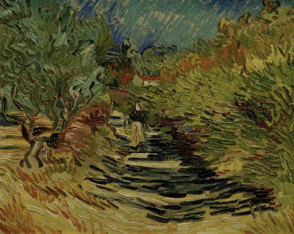 V.van Gogh, Path at St-Rémy /Ptg./1889 à Vincent van Gogh