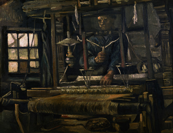 V.van Gogh, Weaver Seen fr.Front / Ptg. à Vincent van Gogh