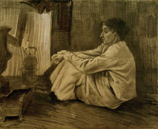V.van Gogh, Woman Near Stove /Draw./1882 à Vincent van Gogh