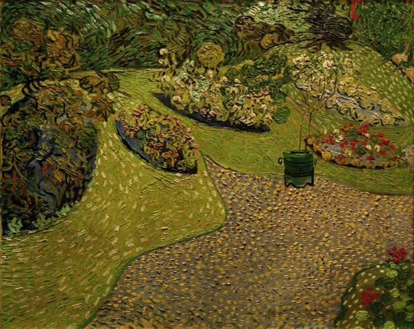 V.v.Gogh, Garden in Auvers / painting à Vincent van Gogh