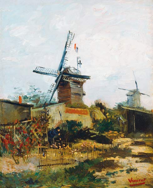 Windmills on Montmartre à Vincent van Gogh