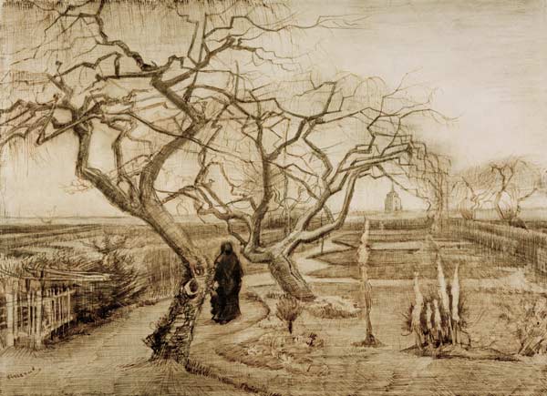 V.van Gogh, Winter Garden / Draw./ 1884 à Vincent van Gogh