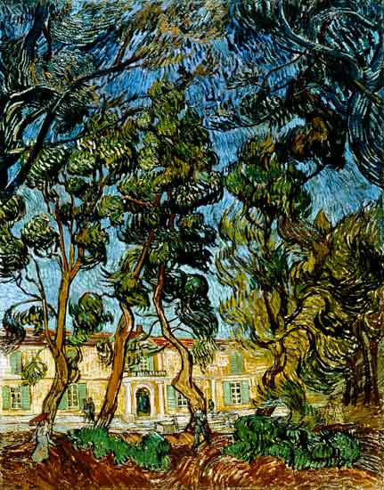Trees in the Garden of St. Paul's Hospital à Vincent van Gogh