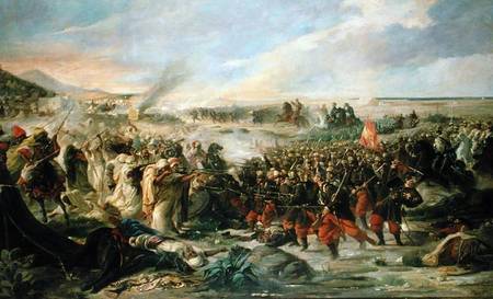 The Battle of Tetuan in 1868 à Vincente Gonzalez Palmaroli