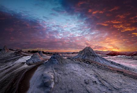 Mars and Earth together - mud volcanos in Eastern Europe