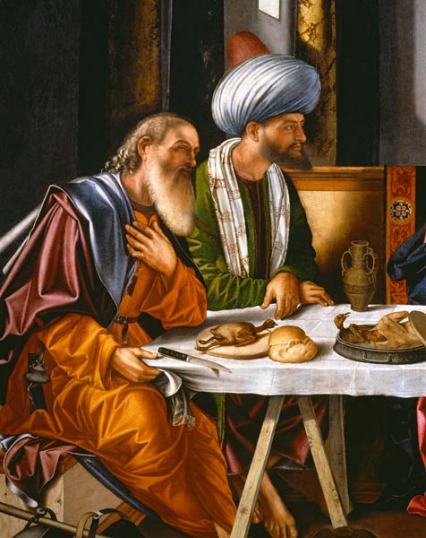 V.Carpaccio/Christ/Emmaues/Detail/1513 à Vittore Carpaccio