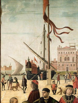 The Arrival of the English Ambassadors at the Court of Brittany, from the Legend of Saint Ursula (oi à Vittore Carpaccio