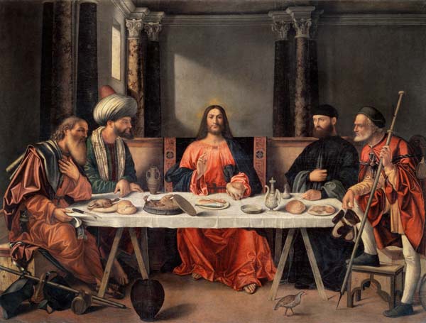V.Carpaccio / Christ a Emmaues / 1513 à Vittore Carpaccio