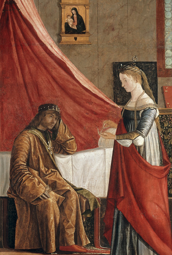 Carpaccio/Entretien du roi avec Ursule à Vittore Carpaccio