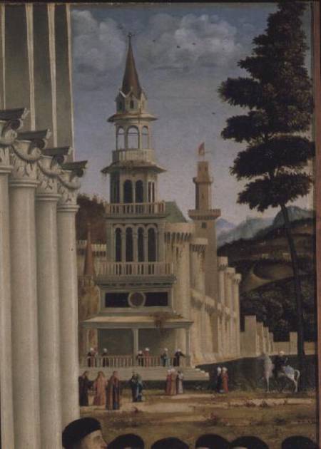 Debate of St. Stephen (detail of background) à Vittore Carpaccio