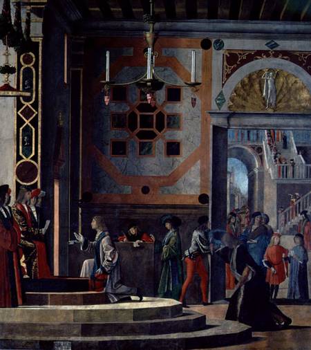 The Departure of the English Ambassadors, from the St. Ursula cycle à Vittore Carpaccio