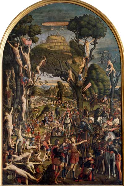 The Crucifixion and the Glorification the Ten Thousand Martyrs on Mt. Ararat à Vittore Carpaccio