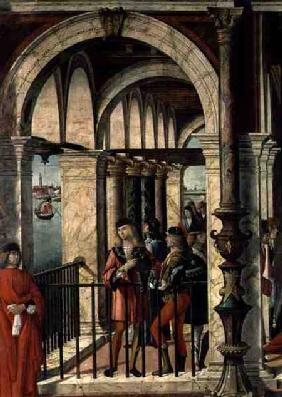 The Arrival of the English Ambassadors, detail, from the St. Ursula cycle