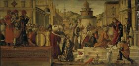 V. Carpaccio, Saint Georges baptise Ajus
