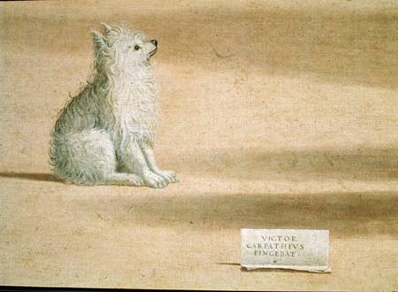 Vision of St. Augustine, detail of the dog à Vittore Carpaccio