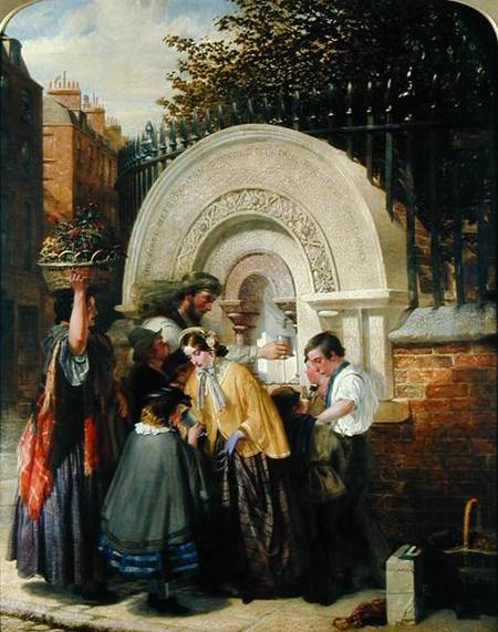 The First Public Drinking Fountain à W. A. Atkinson