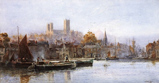 Lincoln Cathedral from the River à Walker Stuart Lloyd