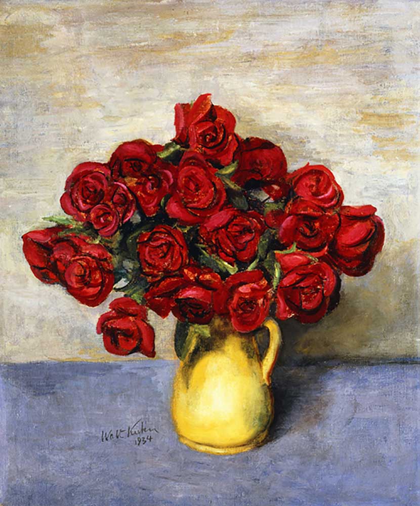 Red Roses in a Yellow Pitcher, 1934 à Walt Kuhn