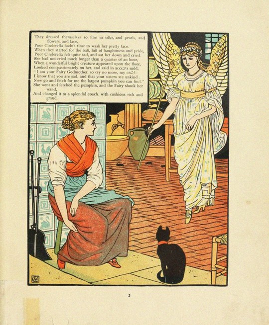Illustration for Fairy Tale Cinderella à Walter Crane