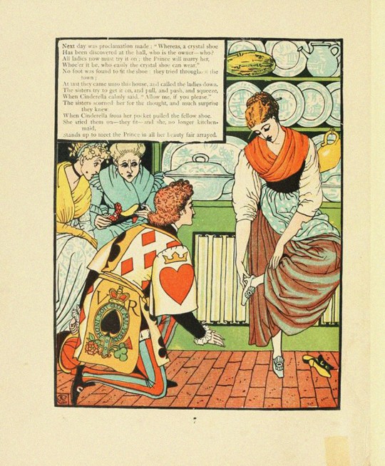 Illustration for Fairy Tale Cinderella à Walter Crane