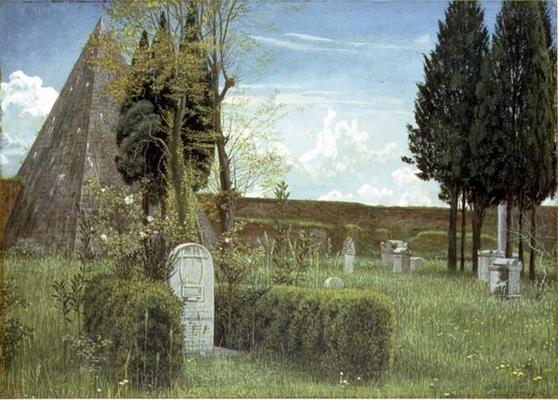 The Grave of Shelley, 1873 (w/c on paper) à Walter Crane