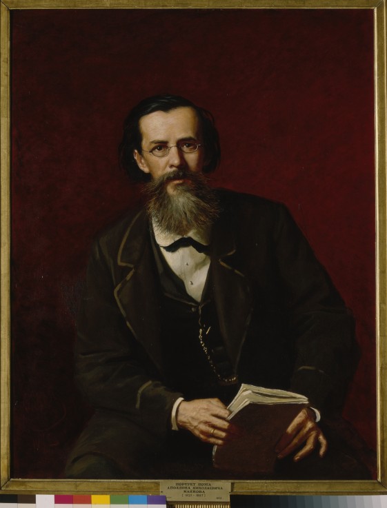Portrait of the poet Apollon Maykov (1821-1897) à Wassili Perow