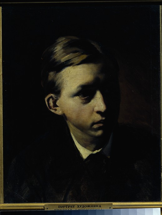 Portrait of the painter Nikolai Alexeyevich Kasatkin (1859-1930) à Wassili Perow