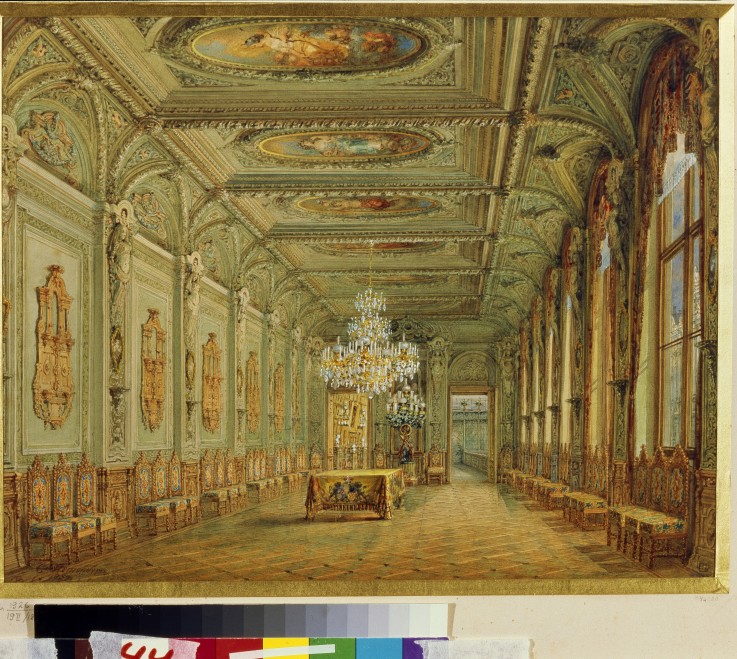 The Main dining room (Gallery of Henry II) in the Yusupov Palace in St. Petersburg à Wassili Sadownikow