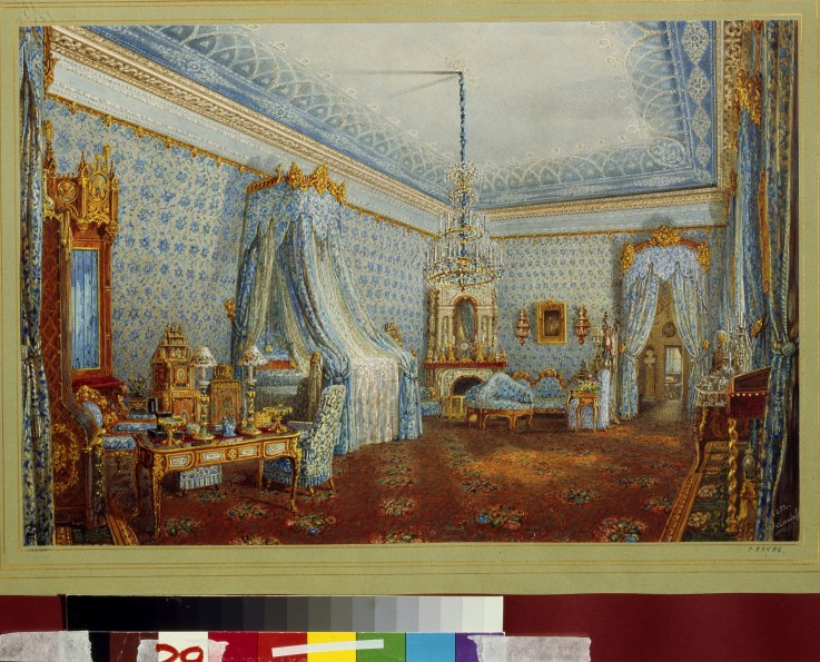 The Bedroom in the Yusupov Palace in St. Petersburg à Wassili Sadownikow