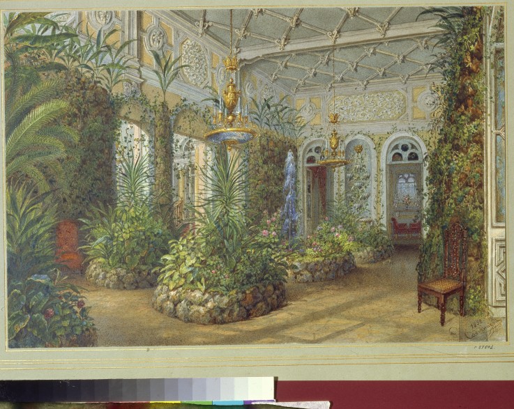 The Winter garden in the Yusupov Palace in St. Petersburg à Wassili Sadownikow
