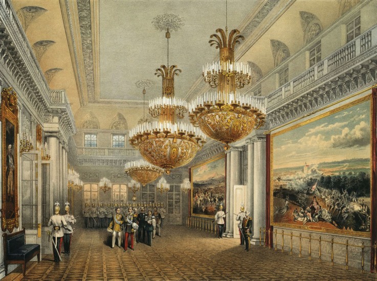The Field Marshals' Hall of the Winter Palace in Saint Petersburg à Wassili Sadownikow