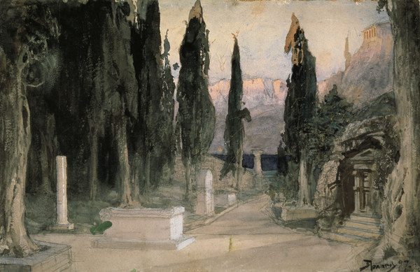 Gluck, Orpheo , Polenov à Wassili Dmitrijewitsch Polenow