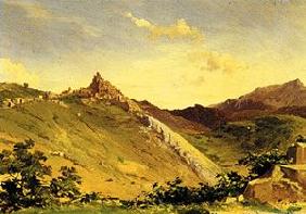 Paysage de montagne à Olevano.
