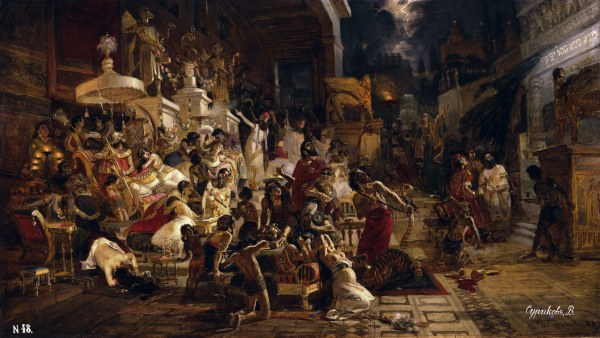 Feast of Belshazzar / Surikov à Wassilij Iwanowitsch Surikow