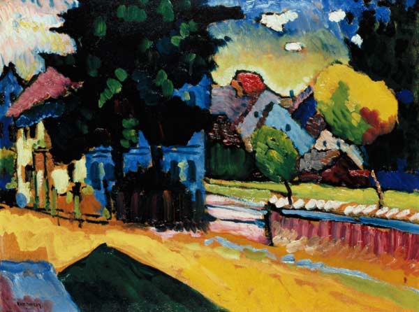 Murnau - Landscape with/1908 à Vassily Kandinsky