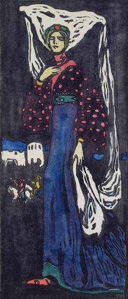 La nuit (grande version) à Vassily Kandinsky