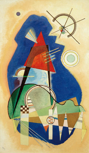 Discrete Blue à Vassily Kandinsky