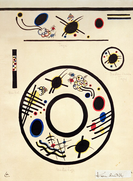 Design for a Cup and Saucer à Vassily Kandinsky