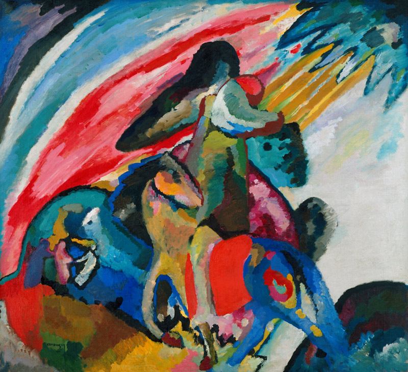 Improvisation 12 (Reiter) à Vassily Kandinsky