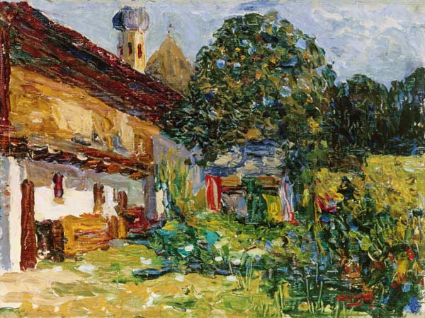 Kochel-Bauernhaus, 1902 à Vassily Kandinsky