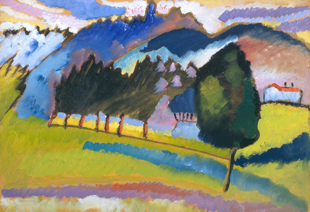 Paysage avec Rolling Hills à Vassily Kandinsky