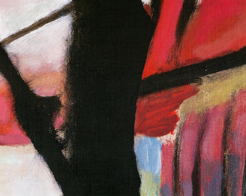 Landscape with black arch à Vassily Kandinsky